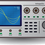オシロスコープ（oscilloscope）のイラスト