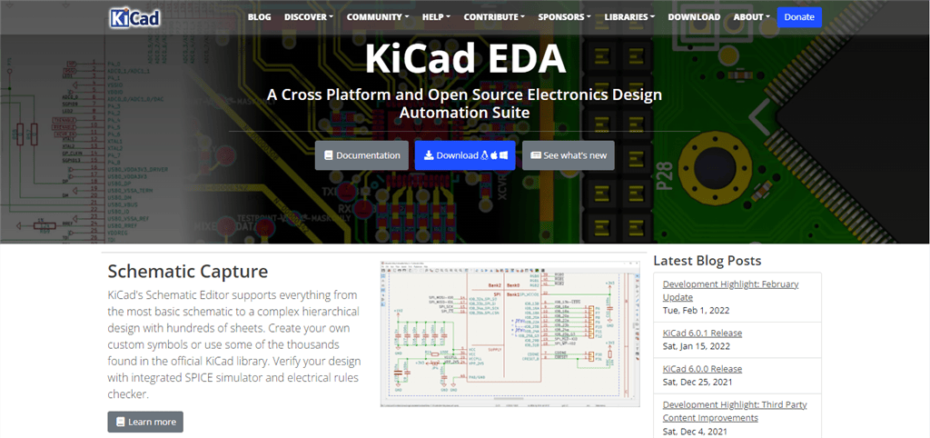 KiCad電子CAD(回路設計・基板設計)の図