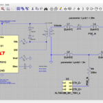 LTSpiceフライバック電源回路の図